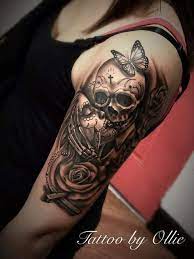 Super Womens Tattoos Roses Sugar Skull 23 Ideas Best Sleeve Tattoos Sleeve Tattoos For Women Skull Sleeve Tattoos