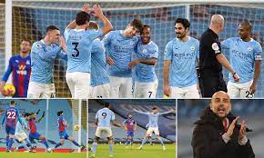 Watch highlights and full match hd: Manchester City 4 0 Crystal Palace John Stones Scores Brace As City Go Up To Second Daily Mail Online