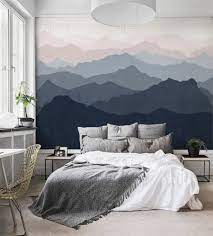 Mountain Mural Wall Art Wallpaper Peel And Stick Wall Art Wallpaper Wall Decor Bedroom Bedroom Wall