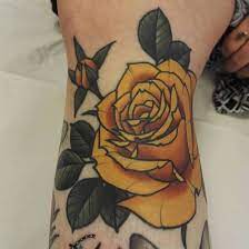 Yellow Rose Tattoo Neo Traditional Tattoo Traditional Rose Tattoo Traditional Rose Tattoos Yellow Rose Tattoos Traditional Tattoo Flowers