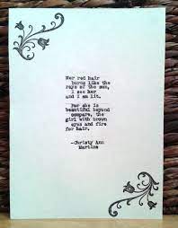 Red Hair Gift For Daughter Poem For Girl With Red Hair Etsy Eyes Quotes Love Redhead Quotes Daughter Poems