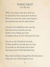 Robert Frost Into My Own Book Page Style Literary Quote Print Fine Art Paper Laminated Or Framed Multiple Sizes Available Literary Quotes Robert Frost Poems Inspirational Poems