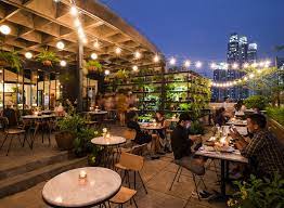 Hause Rooftop Provides A Green Secluded Space That Feels Miles Away From The Relentless Buzz Of Jakarta Patio Pemandangan Kota Bangunan Tua