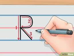 كتابة حروف الأبجدية الإنجليزية Wikihow