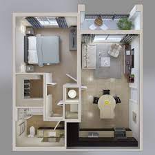 50 One 1 Bedroom Apartment House Plans Apartment Layout Apartment Floor Plans One Bedroom Apartment