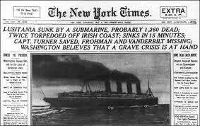 sinking of the lusitania