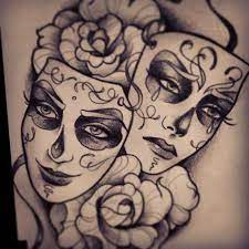 Closeup Chicano Chicanotattoo Ganstatattoo Laughnow Crylater Rosetattoo Masktattoo Mask Patterntat Pattern Tattoo Tattoos With Meaning Chicano Tattoos