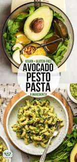 Avocado Pesto Pasta Vegan Gluten Free From My Bowl Recipe Avocado Pesto Avocado Pesto Pasta Whole Food Recipes