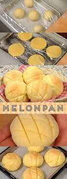 Melonpan Recipe Japanese Melon Shaped Bread Covered With Sweet Cookie Dough Cooking With Dog Recipe Melon Recipes Asian Desserts Japanese Dessert Recipes