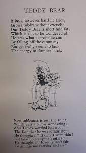 Winnie The Pooh By A A Milne 1926 Winnie The Pooh Poems Kids Poems Teddy Bear Quotes