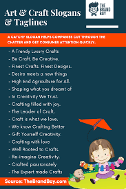 258 Catchy Art And Craft Slogans For Handmade Products Catchy Slogans Slogan Art Quotes Inspirational