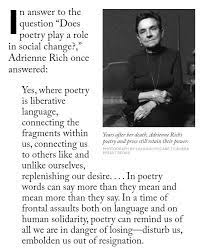 Adrienne Rich S Poetic Transformations Short Inspirational Quotes Rich Quotes Adrienne Rich