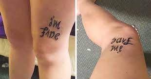A picture or writing that is permanently.: 21 Clever Tattoos That Have A Hidden Meaning Bored Panda
