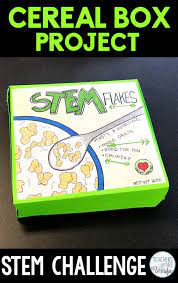 It S The Cereal Box Project Students Learn How To Calculate Volume And Surface Area As They Design A New C Stem Challenges Teachers Are Terrific Stem Projects