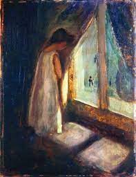 Edvard Munch Girl By The Window On Artstack Edvard Munch Art Edvard Munch Artist Painting