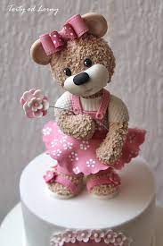 Teddy Bear Tutorial Https X2f X2f Www Facebook Com X2f Pg X2f Tortyodlorny X2f Photos X2f Tab X3d A Fondant Teddy Bear Bear Cake Topper Bear Cakes