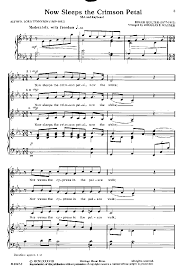 The Most Beautiful Poem Put To Music Now Sleeps The Crimson Petal Now The White Nor Waves The Cypress In The Palac Poems Beautiful Petal Choral Sheet Music