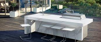 Angara is the ultimate modern outdoor dining table. Sleek Altea Granite Gas Custom Outdoor Grill Kitchen Island