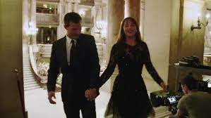 As the fifty shades film trilogy hangs up its paddle and rides off into the sunset on its inexplicable pommelhorse, one is tempted to draw some conclusions about what it. The Black Dress Worn By Anastasia Grey Dakota Johnson During His Honeymoon In Paris In Fifty Shades Lighter Spotern