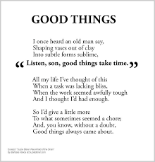 Good Things Poems For Students Kids Poems Motivational Poems