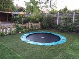 sinking a trampoline into my garden