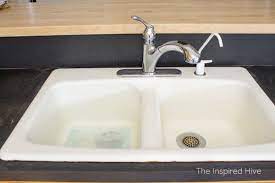enameled cast iron kitchen sink