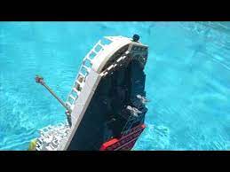 lego / cobi titanic sinking: recreation