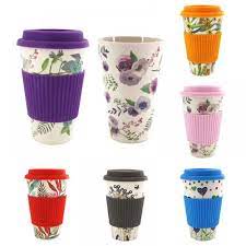 Bamboo Fibre Silicon Reusable Coffee Cup Reusable Coffee Cup Mugs Uk Coffee Cups
