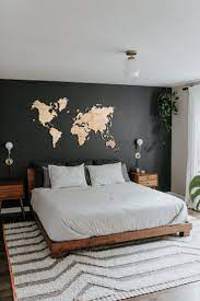 Wood Wall Art Wall Map Of The World Map Wooden Travel Push Pin Map Rustic Home 5th Anniversary Farmhouse Decor Rustic Christmas Gift For Her In 2020 Modern Bedroom Decor Room