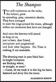 The Shampoo By Elizabeth Bishop Elizabeth Bishop Bishop Lettering