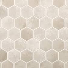 Gray Concrete Matte Hexagon Porcelain Mosaic In 2021 Porcelain Mosaic Hexagon Tile Floor Painting Bathroom Tiles