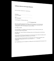 Hier finden sie professionelle vorlagen und muster zum download. Muster Eines Software Service Vertrages Standardvertraege De