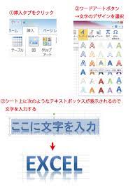 文字のデザインをかっこよく変更するーexcel2010 エクセル まとめー