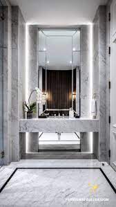 Nadire Atas In Luxuriosen Marmorbadern Luxury Powder Room Minimalist Bathroom Design Bathroom Design Luxury