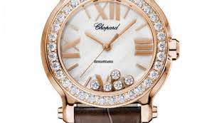 Gorgeous brown ceramic and rose gold case. Chopard Happy Sport Mini 18k Rose Gold Diamonds Ladies Watch Hushhush Com