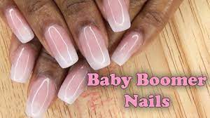 Short square ombre fade baby boomer acrylic nails. Acrylic Nails Short Square Ombre Fade Baby Boomer Nails Longhairprettynails Youtube
