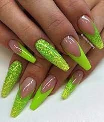 Fall acrylic nails acrylic nail designs nail art designs nails design light pink nail designs beautiful nail designs acrylic. 23 Green Nail Designs 2018