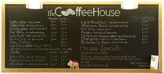 The Coffee House Menu Coffee House Coffee Images Restaurant Menu Design