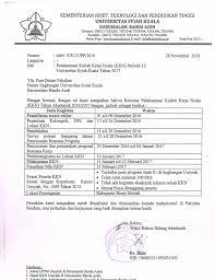 Surat penerimaan kerja untuk pegawai yang akan baru masuk bekerja di suatu perusahaan. Pendaftaran Kkn Unsyiah Bener Meriah Universitas Syiah Kuala