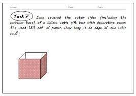 Cube Cuboid Volume Surface Area By Jindriska Tpt Cuboid Word Problems Surface