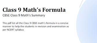 Download Maths Formula Pdf Class 9 Math Formulas Math Geometry Formulas