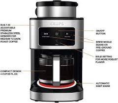 Review Of Krups Personal Cafe Grind Brew Coffee Maker Coffee Brewing Coffee Maker Strong Coffee