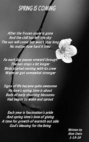 Spring Is Coming Nature Poems Nature Poem Poems Spring Is Coming
