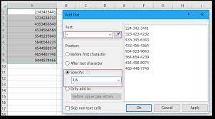 Associate two string variables named background and selectioncolor with the values white and blue respectively. How To Add Text To The Beginning Or End Of All Cells In Excel