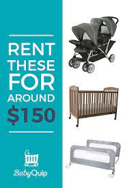 Taking A Couple Of Kiddos On A Trip Can Be A Breeze When You Rent A Double Stroller A Crib And A Bed Rail For Your Baby Equipment Double Strollers