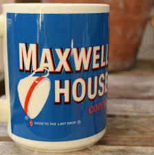 Maxwell House Coffee Cup Vintage Etsy Maxwell House Coffee Coffee Cups Blue Coffee Mugs