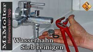 In der installationsanleitung steht, ich müsse ggf. Wasserhahn Sieb Reinigen Wasserhahn Verkalkt Perlator Reinigen Youtube