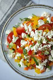 Kostlicher Paprikasalat Schnelle Einfache Rezepte Rezept Paprikasalat Paprika Salat Leckere Salate