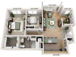 With The Smaller Bedroom As Matt S Study Apartment Floor Plans Floor Plan Design Apartment Floor Plan