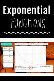 I Love Exponential Functions So I Ve Compiled A List Of Activities That I Try To Fit Into My Exponential Functions Activities Exponential Functions Exponential